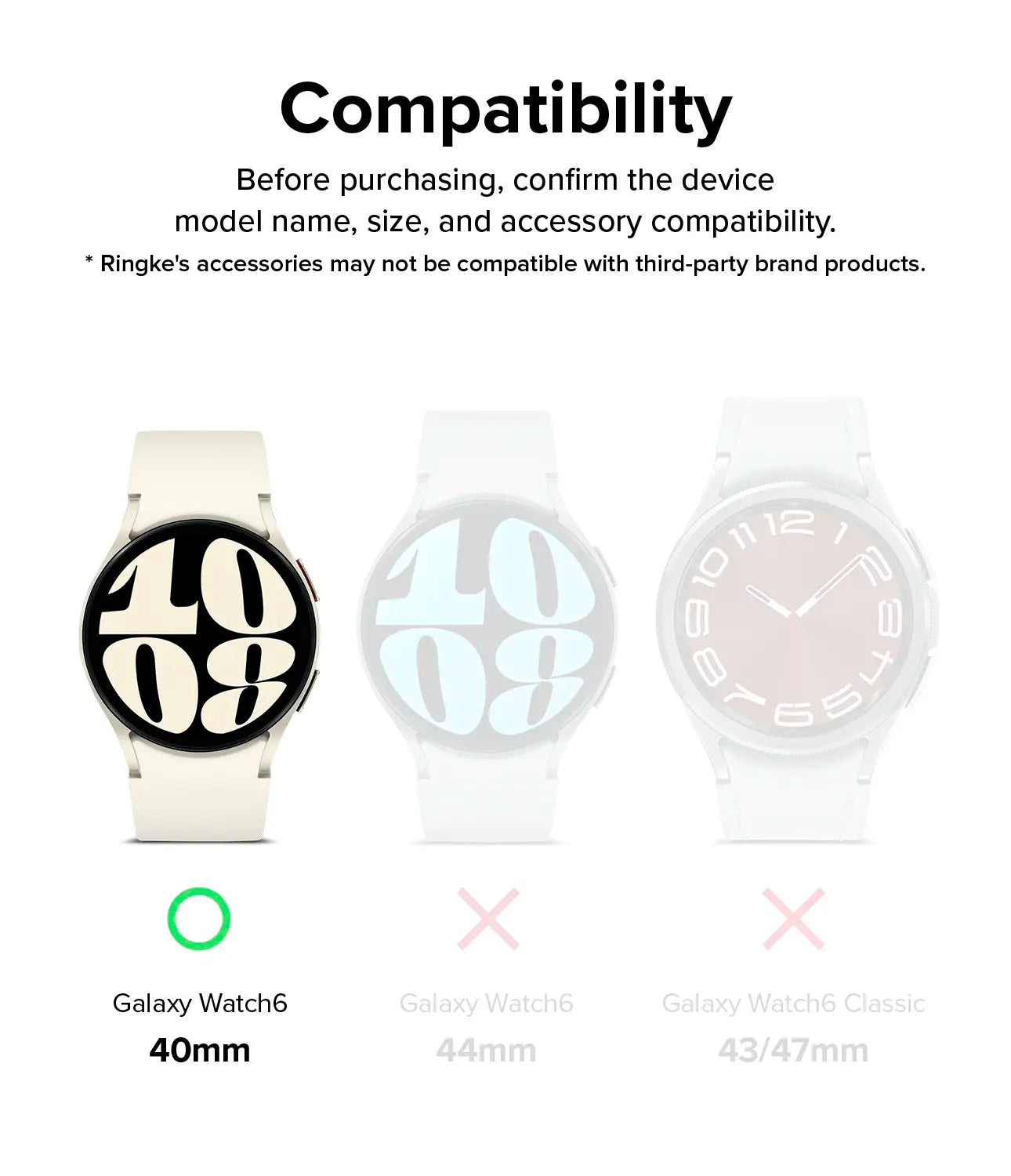 Vidrio Ringke ID Glass Samsung Galaxy Watch 4 - 40mm [x 4 Unidades]